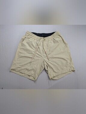 Lululemon Shorts Mens Large Beige Bowline 8" Stretch Ripstop Running Gym M7ARQS